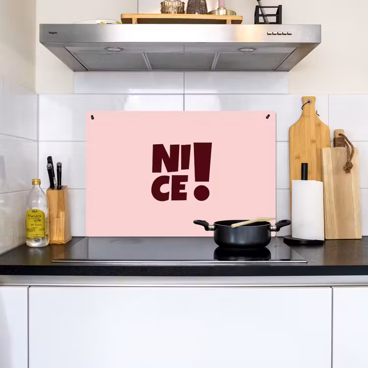 Nice - Uitroepteken - Roze Inductie beschemer met haakjes klein -sfeer2