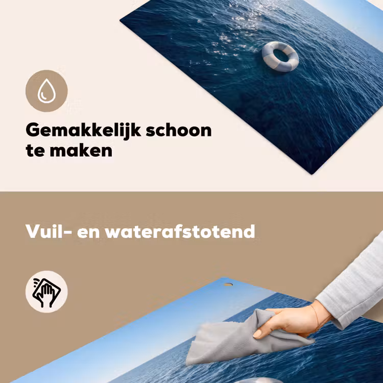 Oceaan - Zwemband - Horizon Inductie beschemer met haakjes klein -ky-schoon-nl