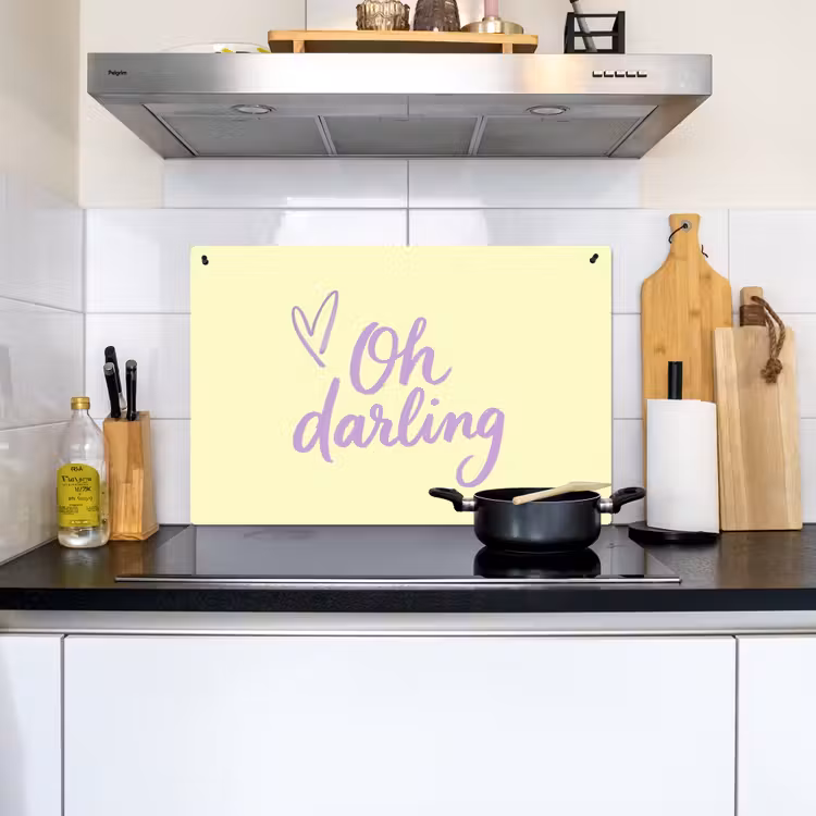 Oh darling - Geel - Hart Inductie beschemer met haakjes klein -ky-onderkant-nl