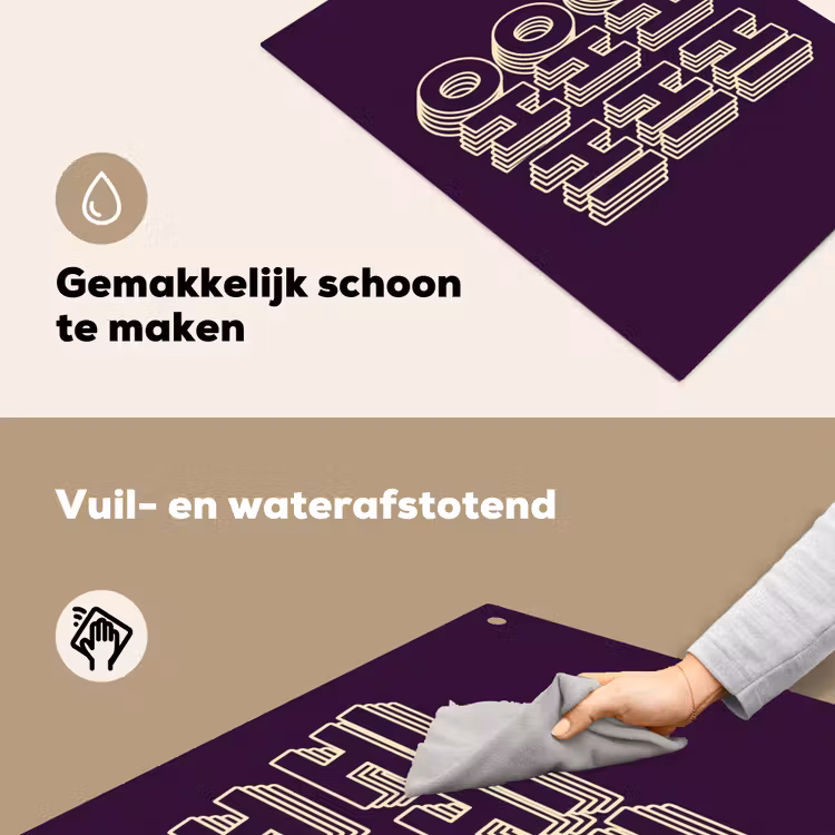Oh hi - Paars - 3D Inductie beschemer met haakjes klein -ky-schoon-nl