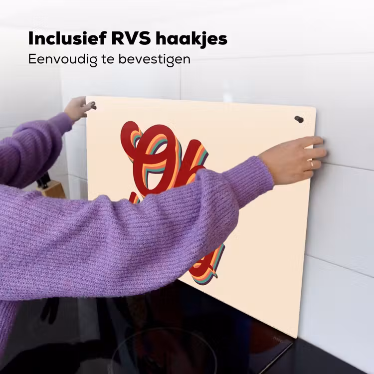 Oh honey - Rood - Schaduw Inductie beschemer met haakjes klein -ky-ophangen-nl