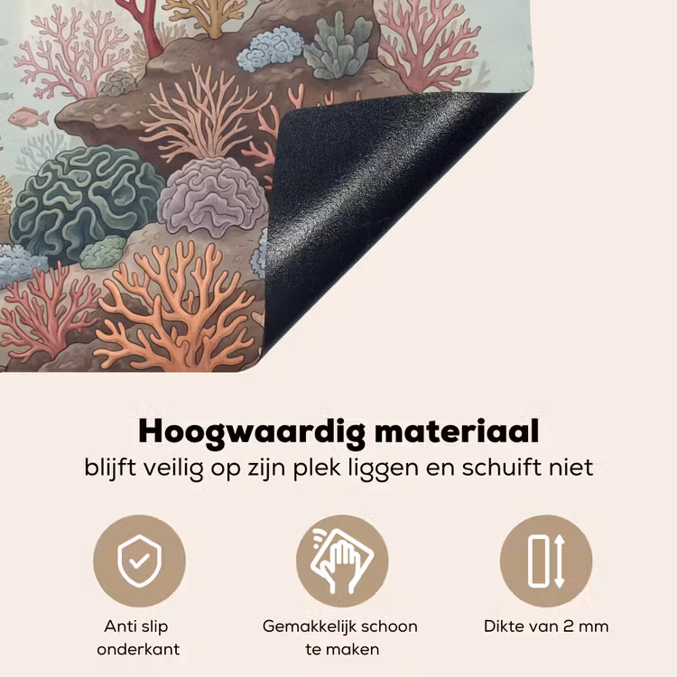Onderwater - Koraal - Vis - Natuur Inductie beschemer met haakjes klein -ky-onderkant-nl