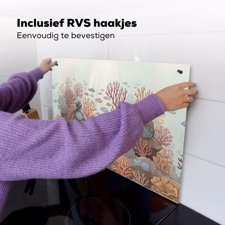 Onderwater - Koraal - Vis - Natuur Inductie beschemer met haakjes klein -ky-ophangen-nl