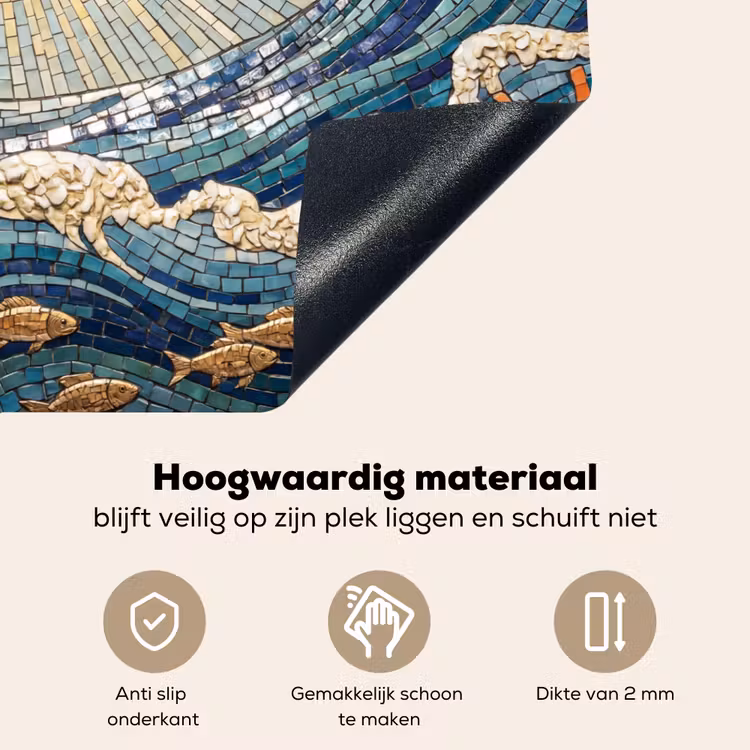 Onderwater - Koraal - Vis - Natuur - Kunst Inductie beschemer met haakjes klein -ky-onderkant-nl