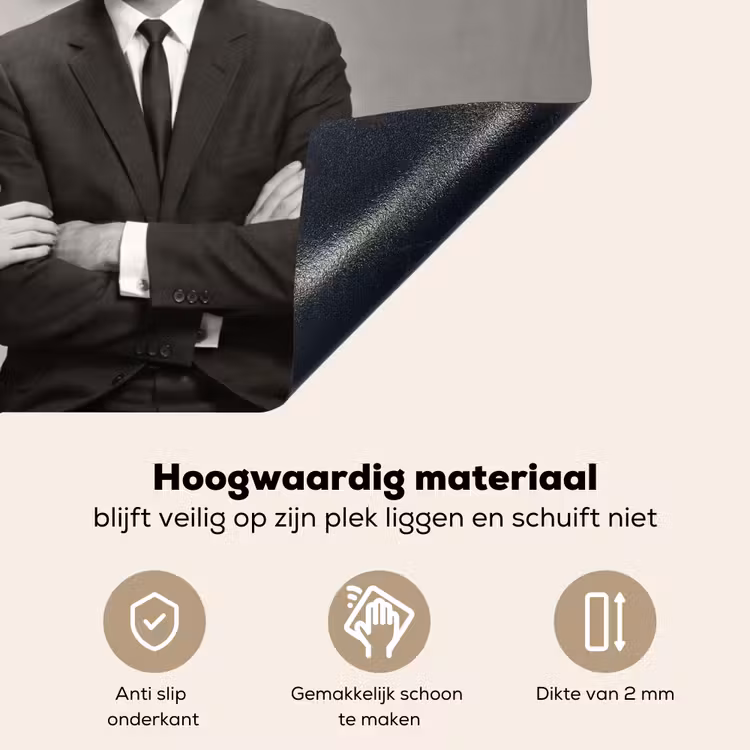 Ontbijt - Koppel - Ei - Brood Inductie beschemer met haakjes klein -ky-onderkant-nl