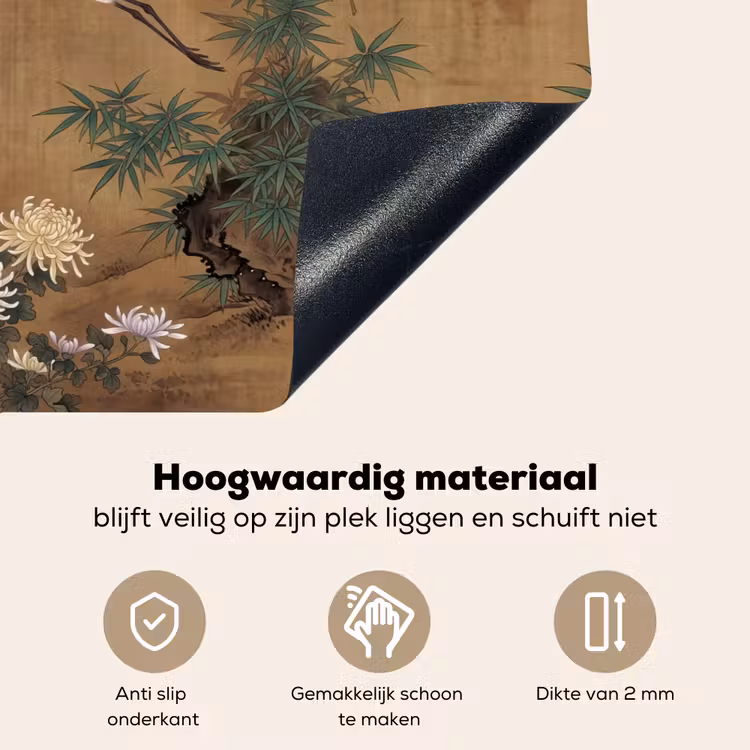 Oosters - Elegant - Kleurrijk Inductie beschemer met haakjes klein -ky-onderkant-nl