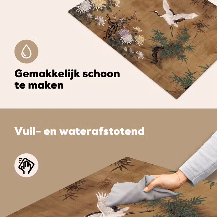 Oosters - Elegant - Kleurrijk Inductie beschemer met haakjes klein -ky-schoon-nl
