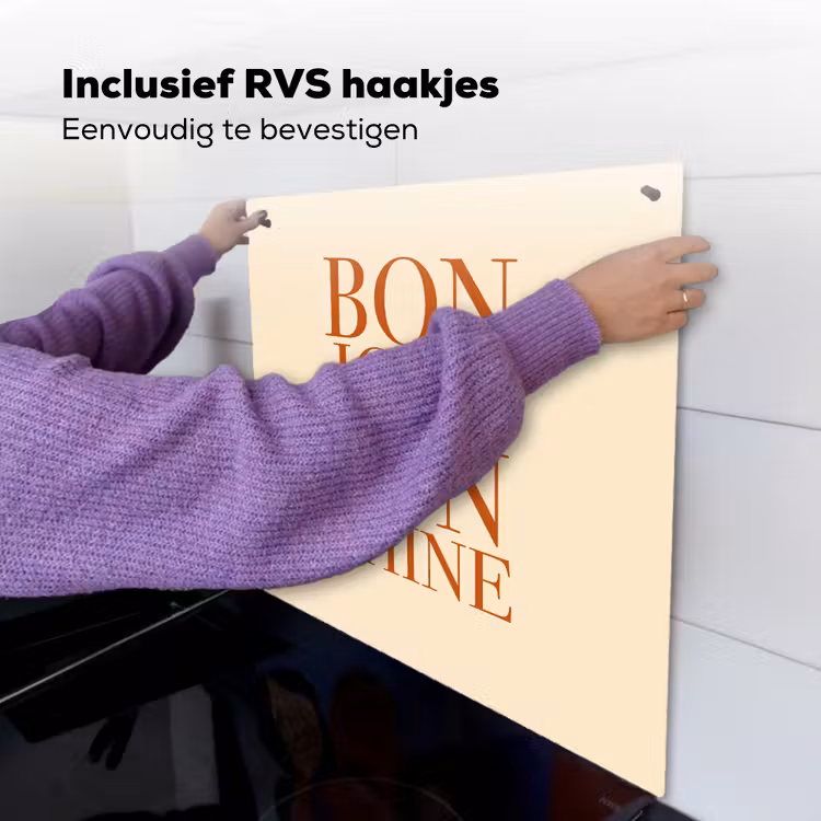 Oranje - Quote - Sun Inductie beschemer met haakjes middel -ky-ophangen-nl