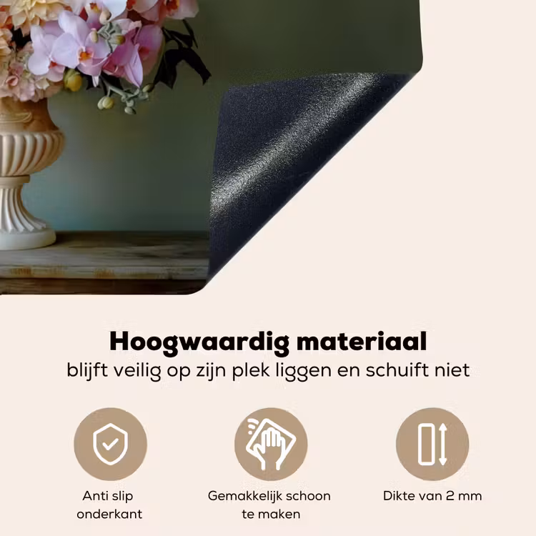 Orchidee - Boeket - Vaas - Bloemen Inductie beschemer met haakjes klein -ky-onderkant-nl