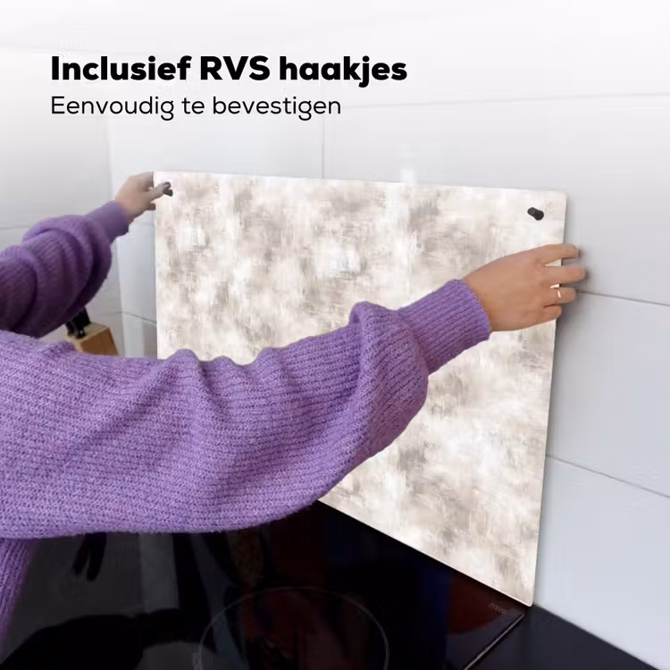 Organisch - Patroon - Gemêleerd Inductie beschemer met haakjes klein 777 -ky-ophangen-nl