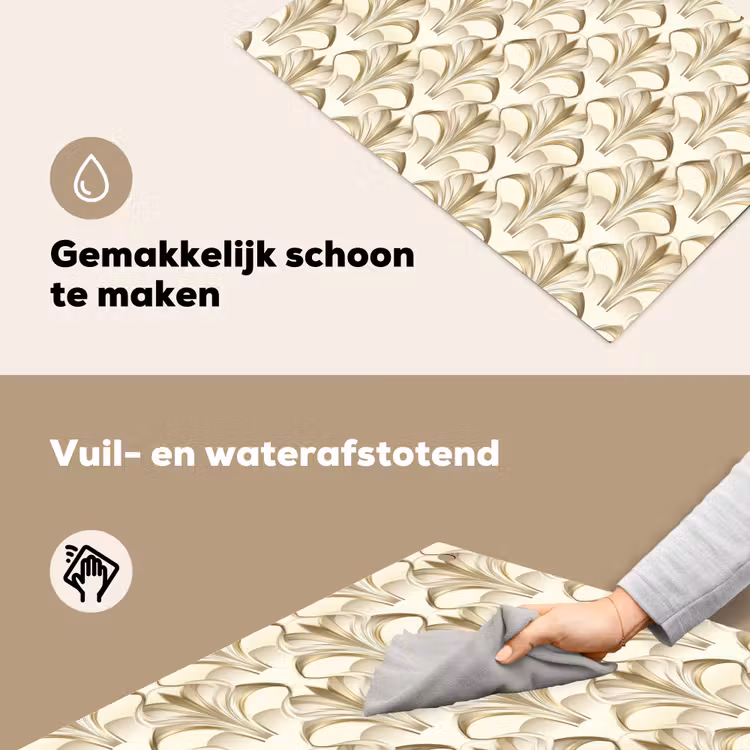 Ornament - Barok - Goud Inductie beschemer met haakjes klein 777 -ky-schoon-nl