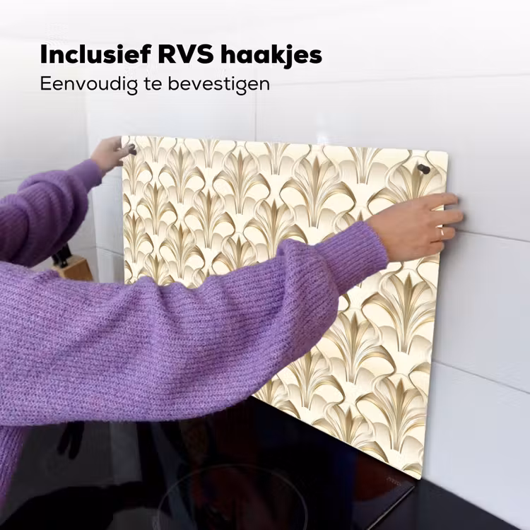 Ornament - Barok - Goud Inductie beschemer met haakjes klein 777 -ky-ophangen-nl