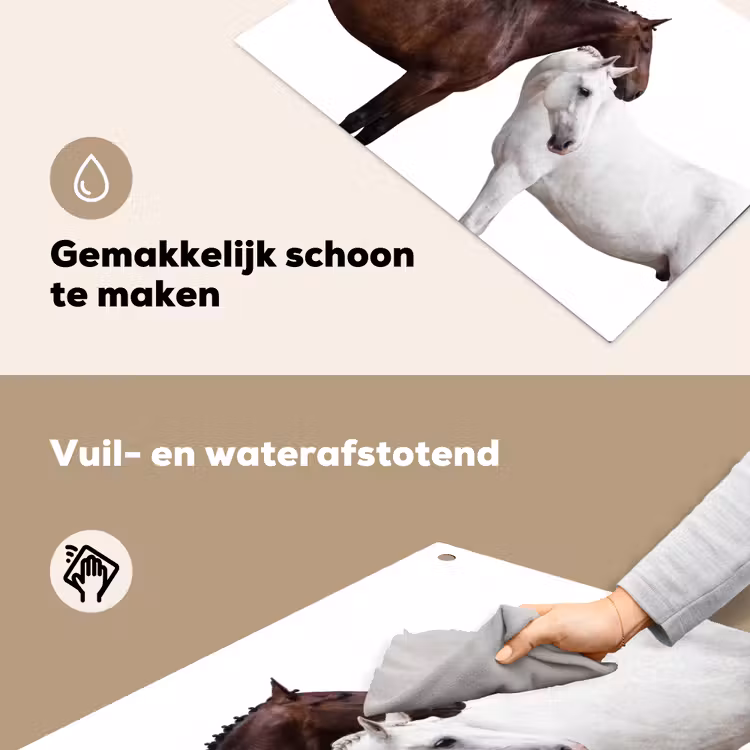 Paard - Modern - Balans Inductie beschemer met haakjes klein -ky-schoon-nl