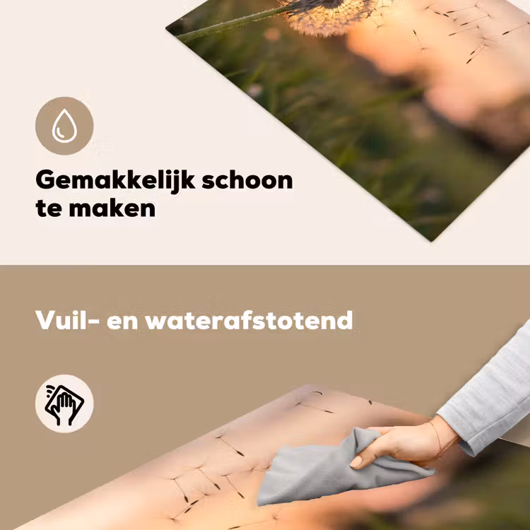 Paardenbloem - Zonsondergang - Veld Inductie beschemer met haakjes klein -ky-schoon-nl