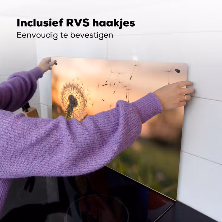 Paardenbloem - Zonsondergang - Veld Inductie beschemer met haakjes klein -ky-ophangen-nl
