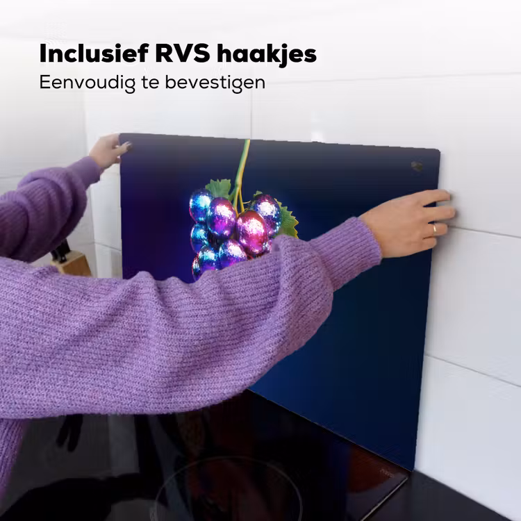 Paars - Disco - Feest - Druif Inductie beschemer met haakjes klein -ky-ophangen-nl