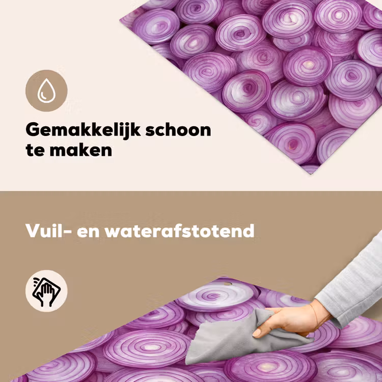 Paars - Uien - Close up Inductie beschemer met haakjes klein -ky-schoon-nl
