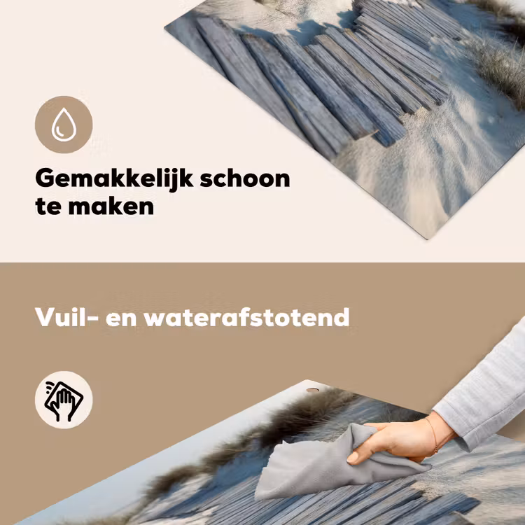 Pad - Planken - Duinen - Gras Inductie beschemer met haakjes middel -ky-schoon-nl