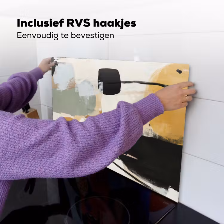 Paint - Abstract - Kleuren Inductie beschemer met haakjes klein -ky-ophangen-nl