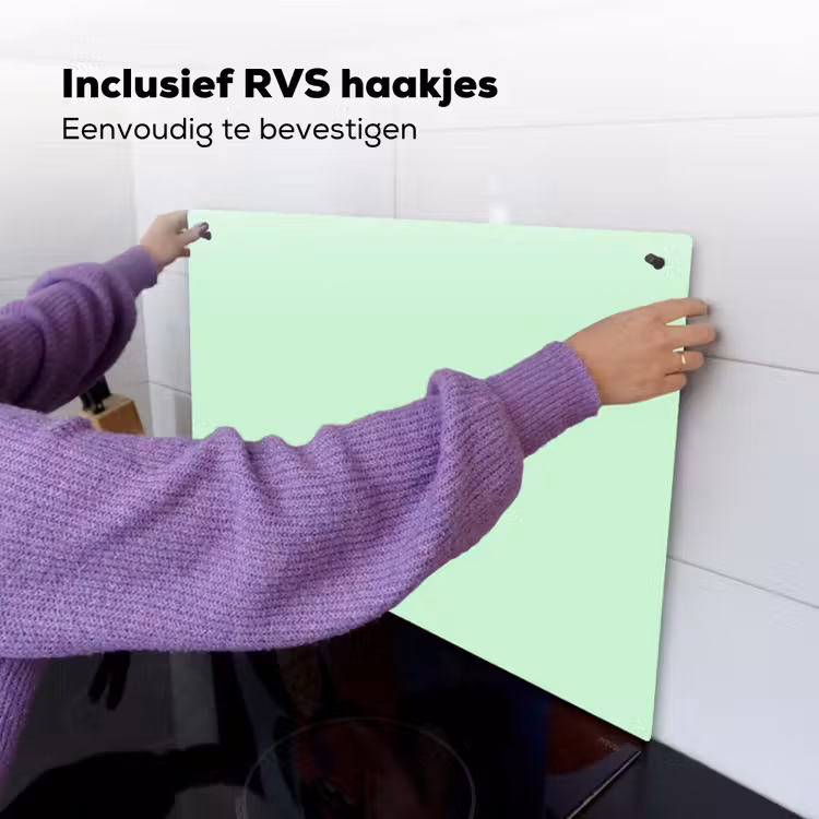 Pale - Mint - Groen Inductie beschemer met haakjes klein 777 -ky-ophangen-nl