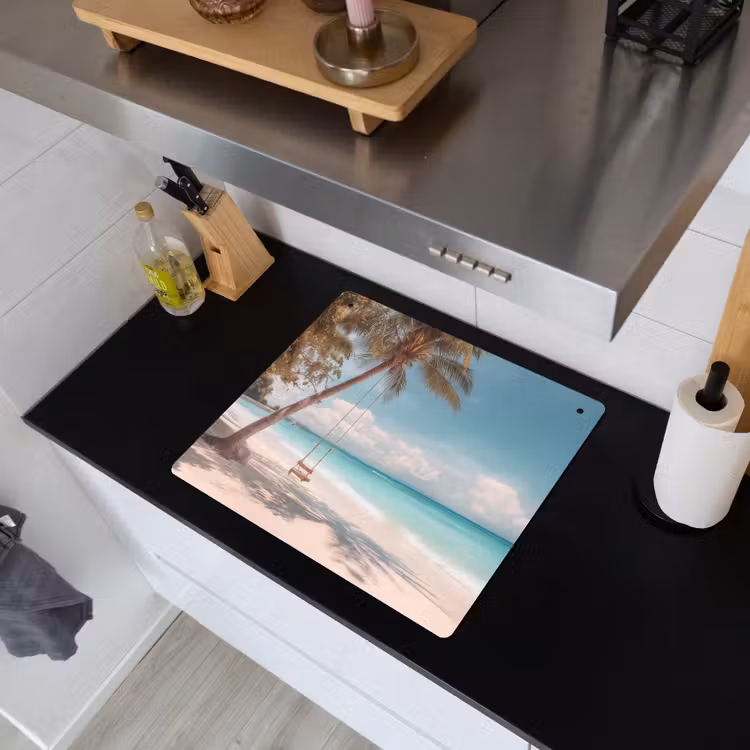 Palmboom - Schommel - Strand - Lucht Inductie beschemer met haakjes middel -sfeer1