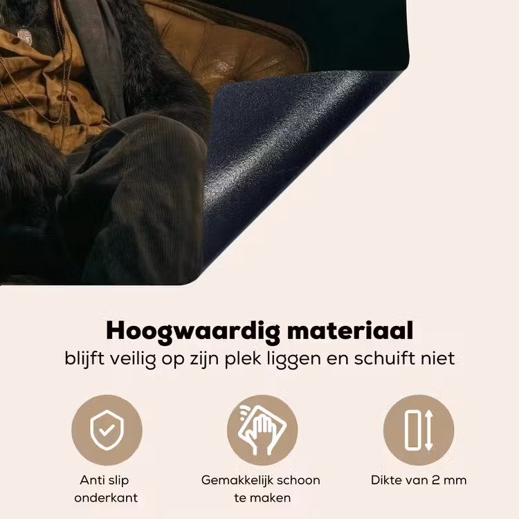 Panda - Hoed - Bril - Pak Inductie beschemer met haakjes klein -ky-onderkant-nl