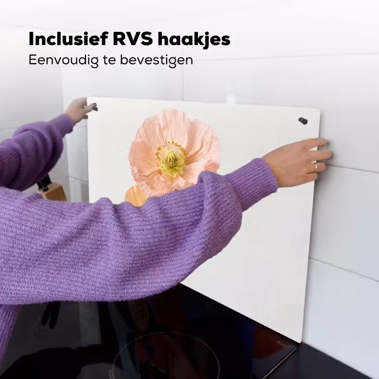 Papavers - Botanisch - Roze Inductie beschemer met haakjes klein -ky-ophangen-nl