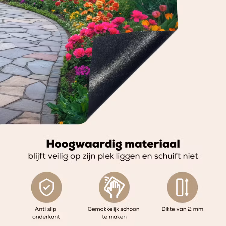 Park - Bloemen - Tuin Inductie beschemer met haakjes klein -ky-onderkant-nl