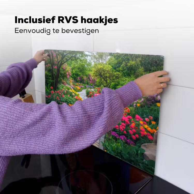 Park - Bloemen - Tuin Inductie beschemer met haakjes klein -ky-ophangen-nl