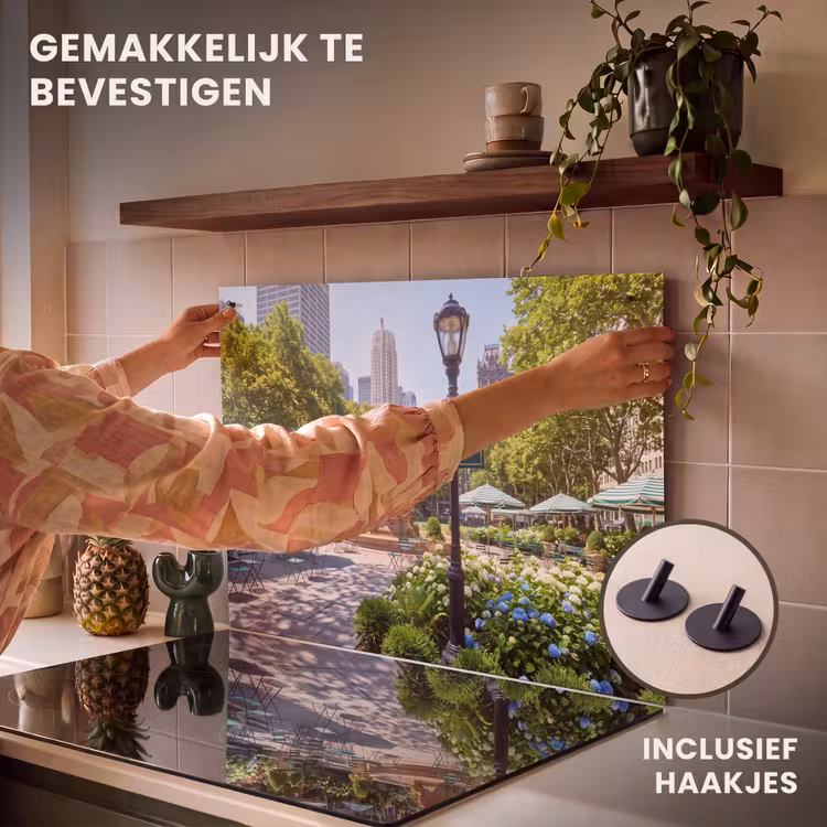 Park - Fontein - Stad - Natuur Inductie beschemer met haakjes klein -ky-ophangen-nl