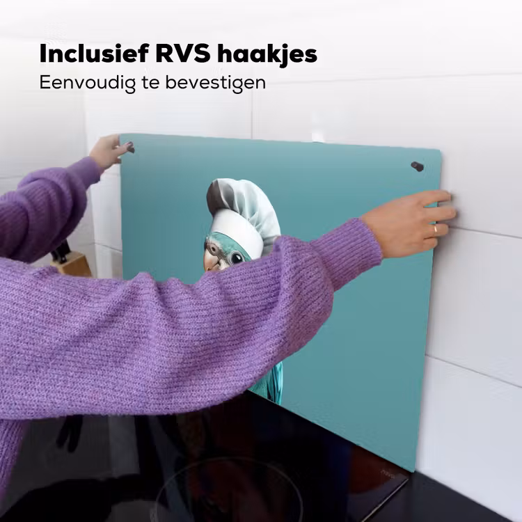 Parkiet - Vogel - Koksmuts - Cute Inductie beschemer met haakjes klein -ky-ophangen-nl