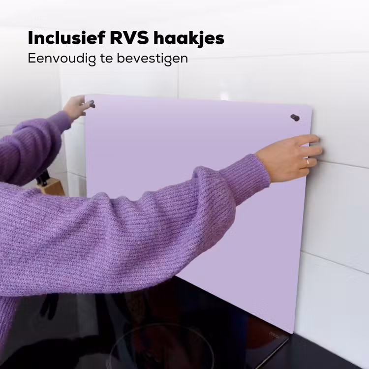 Pastel - Lilac - Paars Inductie beschemer met haakjes klein 777 -ky-ophangen-nl