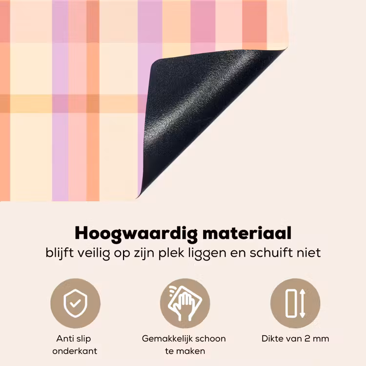 Pastel - uitpatroon - Geometrisch Inductie beschemer met haakjes klein 777 -ky-onderkant-nl