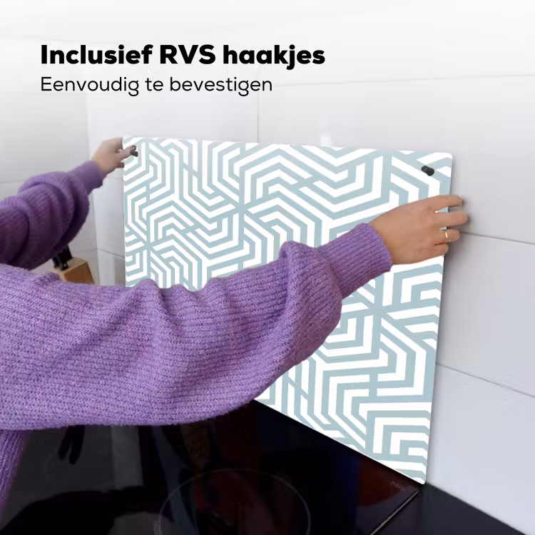 Patronen - Abstract - Driehoek - Geometrie Inductie beschemer met haakjes klein 777 -ky-ophangen-nl