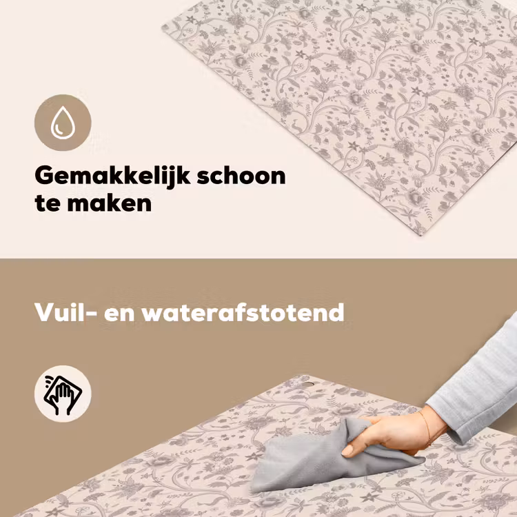 Patroon - Bloemen - Paars Inductie beschemer met haakjes klein 777 -ky-schoon-nl