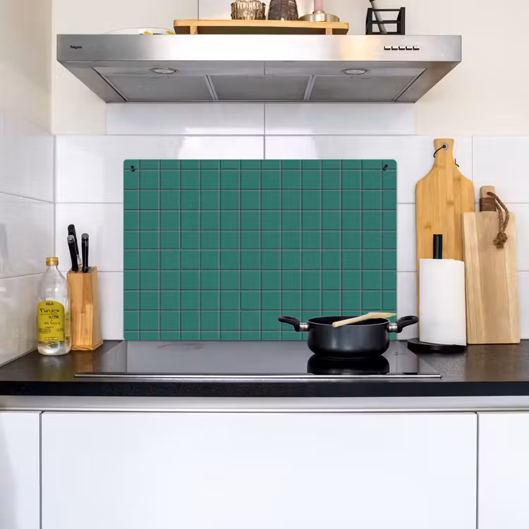 Patroon - Patroon - Smaragd Inductie beschemer met haakjes klein 777 -sfeer2