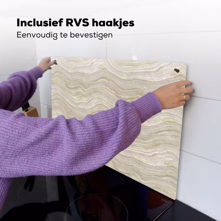Patroon - Sereen - Groen Inductie beschemer met haakjes klein 777 -ky-ophangen-nl