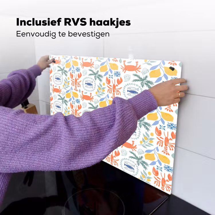 Zee - Sfeer - Citroen - Vis Inductie beschemer met haakjes klein 777 -ky-ophangen-nl