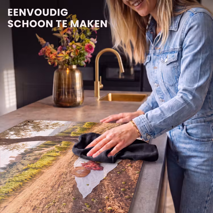 Picknick - Wijngaard - Landschap - Zomer - Eten Inductie beschemer met haakjes klein -ky-schoon-nl
