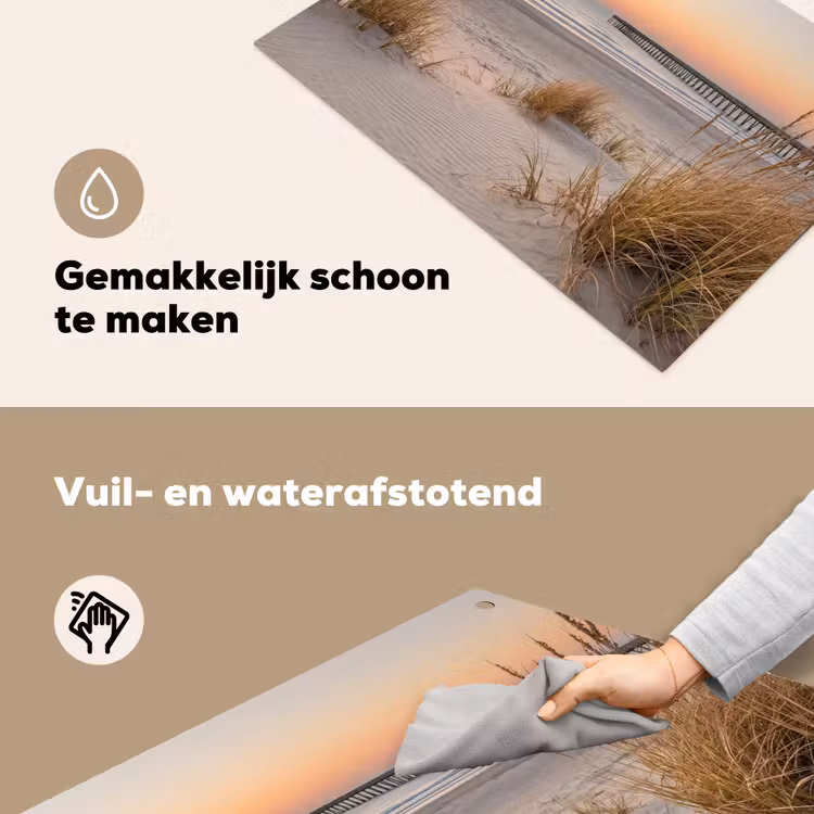 Pier - Zonsondergang - Strand Inductie beschemer met haakjes klein -ky-schoon-nl