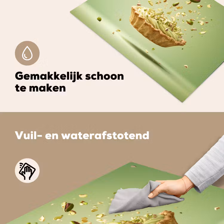 Pistache - Taart - Noten - Eten Inductie beschemer met haakjes klein -ky-schoon-nl