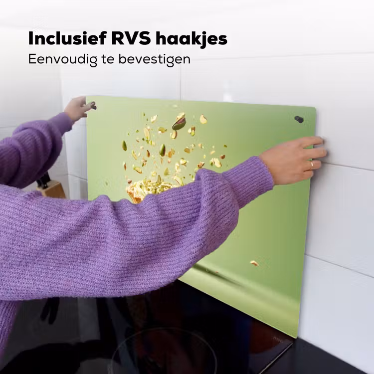 Pistache - Taart - Noten - Eten Inductie beschemer met haakjes klein -ky-ophangen-nl