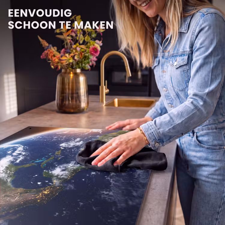 Inductiebeschermer & spatscherm (2in1) - Planeet - Ruimte - Kosmos - Planeet - Ruimte - Kosmos Inductie beschemer met haakjes klein