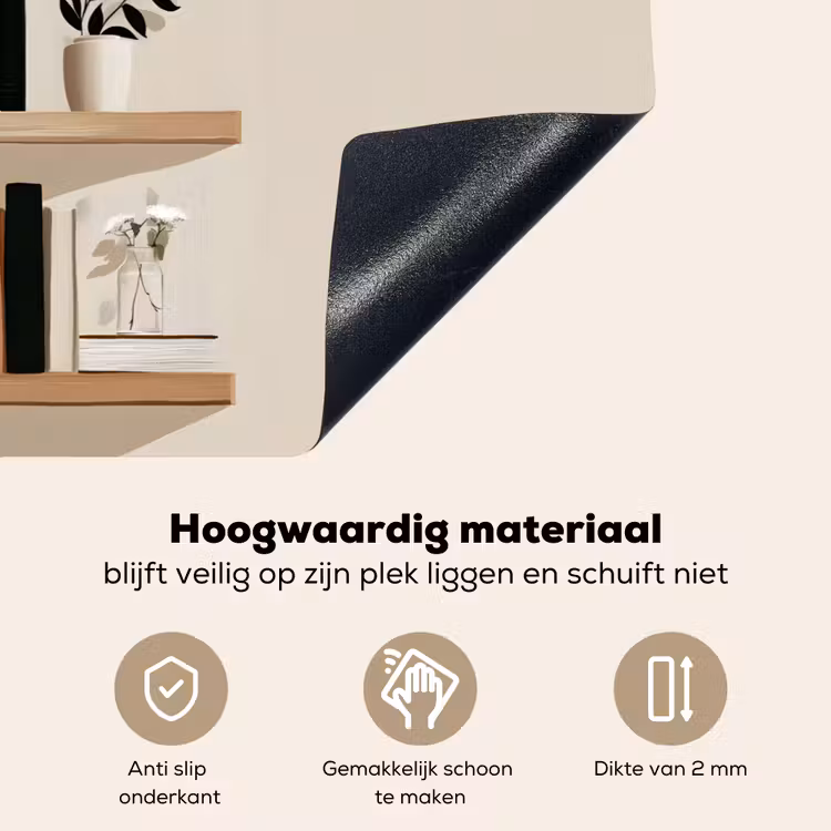 Plankjes - Boeken - Vaasjes - Planten Inductie beschemer met haakjes klein -ky-onderkant-nl