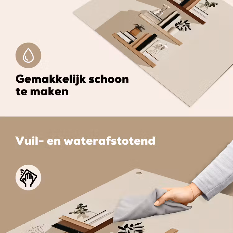 Plankjes - Boeken - Vaasjes - Planten Inductie beschemer met haakjes klein -ky-schoon-nl