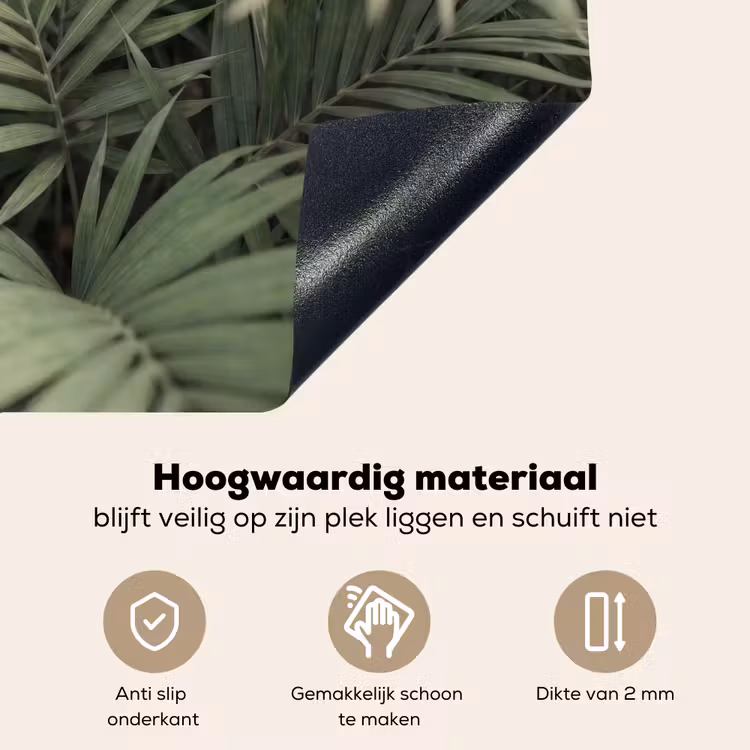 Plant - Palmbladeren - Natuur - Groen Inductie beschemer met haakjes klein -ky-onderkant-nl