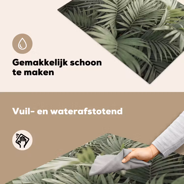 Plant - Palmbladeren - Natuur - Groen Inductie beschemer met haakjes klein -ky-schoon-nl
