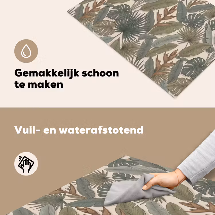 Planten - Tropisch - Natuur - Illustratie - Groen Inductie beschemer met haakjes klein -ky-schoon-nl