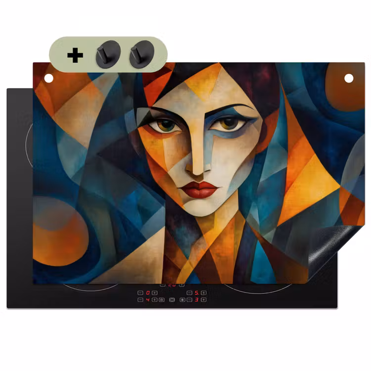 Portret - Abstract - Vormen Inductie beschemer met haakjes klein -3d
