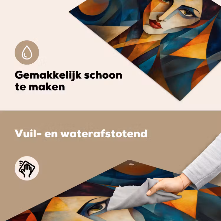 Portret - Abstract - Vormen Inductie beschemer met haakjes klein -ky-schoon-nl
